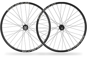 RNINGO Cycling Wheelset Boost/Thru Axle 27.5" 29" inch Quick Release Disc Brake Mountain Bike Wheels, Aluminum Alloy Rim Black Bike Wheel 32 Holes for XD/MS/HG Freehub