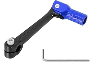 WATODAY CNC Gear Shift Lever Folding Shifter Lever with L-Wrench for Kayo T2 T4 T4L TTR 125 Zonshen 250cc ATV Dirt Bike Pit Bike - 6061 Aviation Aluminum Black-Blue