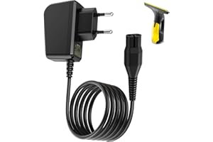 ULIWAMOWI Chargeur 5.5V Compatible avec Karcher WV50, WV60, WV70, WV2, WV1 Plus, WV-2 Plus, WV-2 Premium, WV5, WV5 Plus N, WV Black Edition, Adaptateur Secteur avec Câble de 1.5m, Chargeur Nettoyeur Lave Vitres