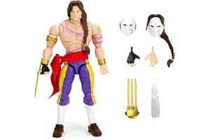 Jada Toys Street Fighter figurka Vega (15 cm) - ruchoma figurka kolekcjonerska i akcji z Street Fighter 2: The Final Challengers, z alternatywną głową, rękami i akcesoriami, od 13 lat