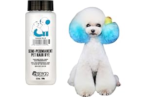 Opawz Semi-Permanente Tinte para el Pelo de Perro, Pigmentos de Grado Alimenticio, Tinte para el Pelo de Mascotas para Perros, Gatos y Todas Las Mascotas Que Pueden Bañarse (Hawái Azul)