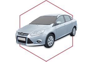 SAFERIDE Frontscheibenabdeckung Sonnenschutz Frostschutz kompatibel mit Opel Corsa D Winter Schutz Frost Schnee Auto Frontscheibe Windschutzscheiben Abdeckung Sonnenblend