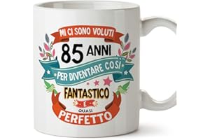 Mugffins Tazza 85 Compleanno -Idee Regali Anniversario Originali per Lui/per Lei