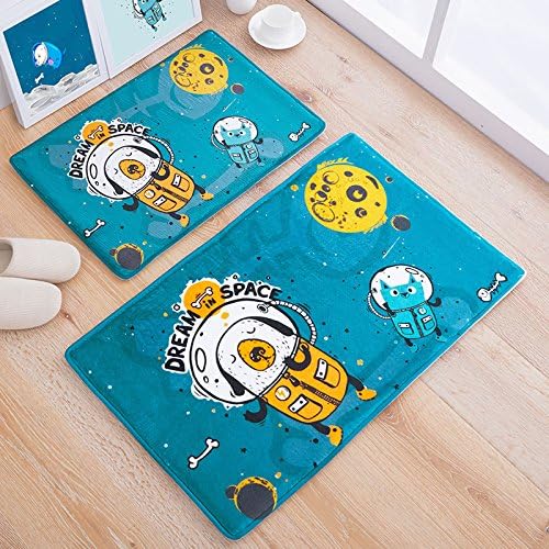 Children's cartoon flannel slip absorbent mats mats Restroom children bedroom door window pad.,50cm×80cm