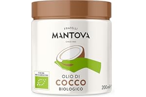 Fratelli Mantova Since 1905 Olio di Cocco 100% Naturale & Puro Biologico, 200 ml