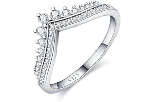 KUNSIR 925 Sterling Silber Ringe für Damen Liebesknoten Ringe Finger Federringe Schmuck Geschenke gekreuzte Ringe für Frauen mit Zirkonia Größe