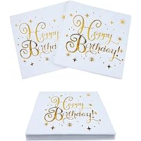 ChilArt 80 Stück Gold-Servietten - 'Schön, Dass Wir Zusammen Feiern' 33x33cm