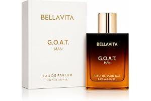 Bella Vita Luxury G.O.A.T Eau De Parfum for Men with Bergamot, Lavender & Patchouli | EDP Long Lasting Perfume Fragrance for All Occasions, 100 ML