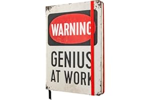 Nostalgic-Art Cuaderno retro punteado, Genius At Work - Idea de regalo para gamers, Bullet Journal dotted, Diseño vintage, A5 (54003)