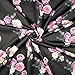 Produktbild fs243 _ 2 Anemone schwarz Base pink floral print Hohe Qualität Scuba Stoff – Verkauft Pro Meter