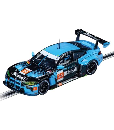 Voiture Slot Carrera EVOLUTION - BMW M4 GT3 Mahle Racing Team - Échelle 1:32 - Éclairage LED
