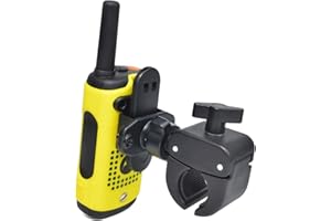 UAYESOK Soporte universal para radio de motocicleta para manillar de bicicleta, scooter eléctrico, ATV/UTV, compatible con Motorola Talkabout Baofeng Kewnood Icom Quansheng de dos vías