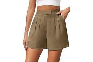 heekpek Pantalones Cortos Mujer Verano Casual Shorts Mujer Alta Cintura Moda Pantalones Cortos Elegantes Mujer