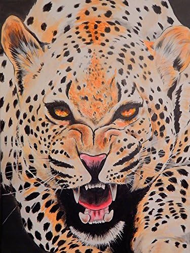 The Prowl by Ed Capeau 18x12 Art Print Poster Wall Decor Wild Cat Rockabilly Tattoo Art Welcome To The Jungle Tiger Cougar Lion