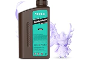 SUNLU 3D Drucker Resin 1KG, 405nm UV Härtendes Standard Photopolymer Schnellharz für 4K/8K LCD/DLP/SLA 3D Druck, Hohe Präzision, Geringe Schrumpfung, Taro lila 1000g