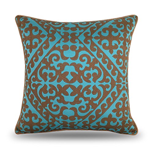 Coolsummer Embroidered Geometry Cushion Covers European style Decorative Throw Pillow Case Cover Cushions For Sofa Car Chair Bed
