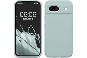 kwmobile Carcasa Compatible con Google Pixel 8a Funda - Case TPU y Silicona antigolpes - Apto Carga inalámbrica - Menta Cool