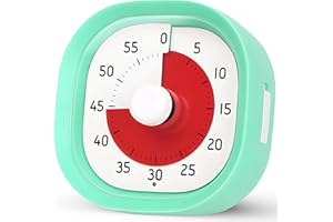 NLMWTI Minuteur Visuel avec Lampe, Timer Enfant et Compte à Rebour de 60 Minutes, Minuteur Enfants avec Motif Arc-en-Ciel pour Cuisine, Salle de Classe, Réunions