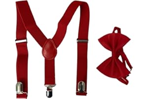 HISUNBEN Tirantes para niños y hombres, anchos y elásticos, longitud ajustable, forma de Y, con fuertes 3 clips, para mujer y bebé de 1 a 15 años de edad