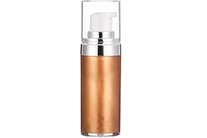 Shefave Body Shimmer Oil,20ml High Gloss Body Glow Body Shimmer Spray,Highlighter Makeup Moisturizer Lotion Body Luminizer - Waterproof Smooth - Brightening Liquid Spray Bronzer (03 Bronze Gold)