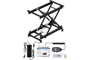 DIHOOL Electric Scissor Lift Table 330LB Load, 195-680MM Height Adjustable Lifting Platform