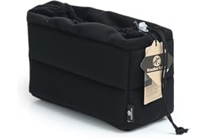 Koolertron Padded DSLR Camera Insert Shockproof Camera Bag Insert Camera Partition Protective Bag Compatible with Sony Nikon DSLR Shot Or Flash Light