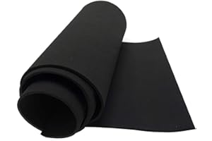 THE FELT STORE tela neopreno, 0,3 cm espesor, 30,5 cm anchura, 137 cm longitud, Estera de neopreno, neopreno cortado a medida para sellar y aislar, repelente al agua