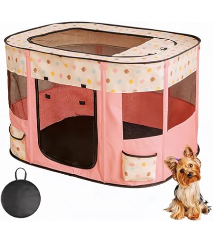 Floving Draagbare hondenhok, huisdierenhek, opvouwbaar, rechthoekig, kruipzaal, kattenmand, kattenmand, puppyhuis, kennel, gesloten huisdiertent (S/70 x 50 cm, paars Floving Draagbare hondenhok, huisdierenhek, opvouwbaar, rechthoekig, kruipzaal, kattenmand, kattenmand, puppyhuis, kennel, gesloten huisdiertent (S/70 x 50 cm, paars