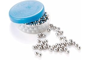 Gurpil 31105 Sfere in acciaio per cuscinetti da 1/4" (6,35 mm), 144 pezzi