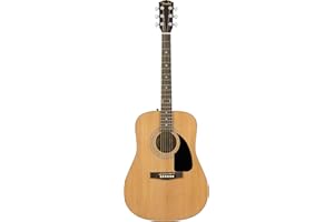 Fender FA-115 Dreadnought Acoustic Guitar Pack, Walnut Fingerboard, includes Guitar Gig bag, Strap, Picks, Strings, Online Lessons, Natural
