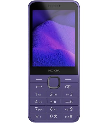 Nokia 235 4G [2024] 7cm [2.8] 99g Blue Basic Mobile Phone (Nokia