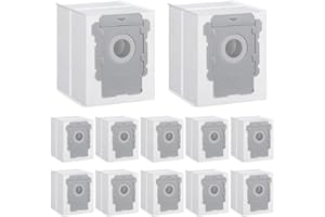 Neuytiky 12 Bolsas de Repuesto Compatibles Bolsa de Aspiradora i7,Bolsas de Succión Automática,Compatibles para iRobot Roomba i7 i7+ i7 Plus S9 S9+ i3 i3+ i4 i4+