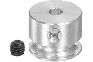 QUARKZMAN V-Typ Riemenscheibe Keilriemenscheibe 3mm Bohrung 12mm Außendurchmesser Einzelrille Aluminiumlegierung für 3MM PU Rundriemen Motorwellen-Bohrmaschine