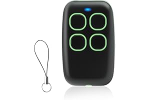 QINGCMING Telecomando Cancello Universali 4 in 1, Telecomando Universale Multifrequenza Rolling Code da 280 a 868 MHz, Radiocomando per Apricancello Programmabile(verde)