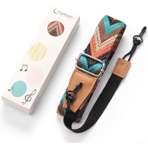 Tracolla Per Ukulele Clip-on - Regolabile In Cotone, Senza Fori - Foto 6