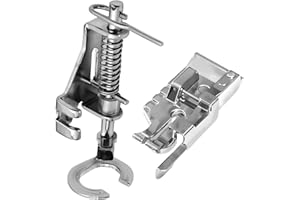 CYUXING 2Pcs Presser Foot Open Toe Free Motion Metal Quilting Darning Presser Foot Embroidery for Brother Singer Babylock Janome Other Sewing Machines Accessories