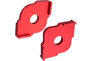 Calibres d'Angle AMTOVL Lot de 2 Gabarits de Défonceuse d'Angle Modèles de Routeur de Gabarit pour Outil de travail du bois