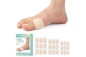 Welnove Bunion Pads to Wear with Shoes - 27 Pcs Moleskin for Feet - Water-Resistant - Bunion Pain Relief Cushions for All-Day Comfort & Protection (27 Count,Multi-Size)