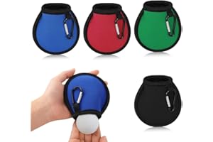 AYESY Bolsa de Limpieza de Pelotas de Golf,Doblemente Impermeable Bolsas de Limpieza de Golf con Hebillas Negras, Portátiles Accesorios de Limpieza de Golf Regalos para Hombres