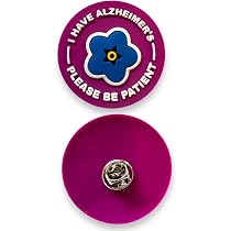 Cordino per Alzheimer/Dementia Forget Me Not Flower – I Have Alzheimers – Please Be Patient with Me