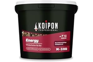 KOIPON Energy 3 kg Fischfutter Winter sinkend, Teichfutter 6mm Pellets für japanische Koi, Koifutter als Goldfischfutter und Winterfutter geeignet