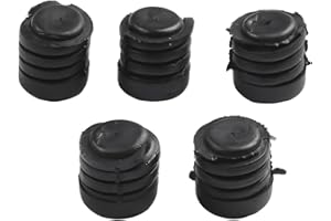 Snowchecking Motorhauben-Puffer-Stopper, schwarze Gummi-Unterlegscheiben, Set für Nissan, 5-teiliges Ersatz-Set