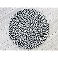 Suchergebnis Auf Amazon De Fur Filzkugelteppich Schwarz