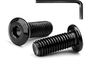 MINHER M4 x 18mm 20Pcs Flat Head Hex Socket Cap Screws Bolts, Furniture Bolts, 304 Stainless Steel 18-8, Full Thread (with Hex Spanner)