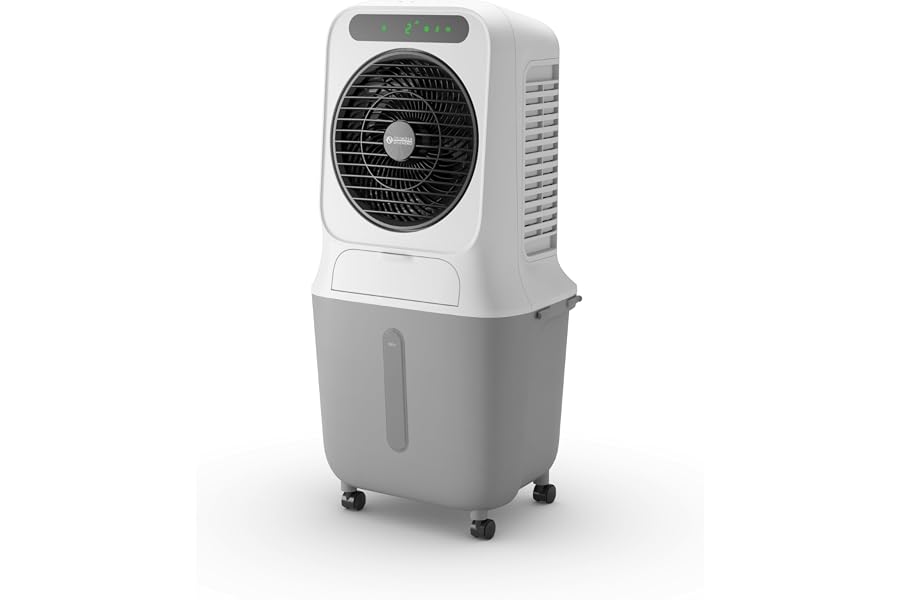 Olimpia Splendid, Peler 25 Wifi Evaporative Cooler, 25 Litres, Air Purifier with Evaporative Panel, Powerful Cooling, Ventilation, Touchscreen Display,