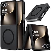 PSR Aksesuar Samsung Galaxy Z Flip 7 Uyumlu Kılıf M-Safe Şarj Destekli Kamera Korumalı Şeffaf Mat Manyetik Kapak (Samsung Gal