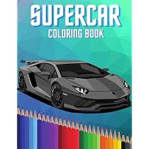 Sports Car Coloring Book: A Collection Of 45 Cool Supercars - Car Lovers Coloring Studio
