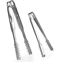 Livfodrm Buffet-Zangen & Mini-Eiszangen, Edelstahl-Zangen zum Kochen und Servieren, Küchenzangen 15 cm und 20 cm (2er…