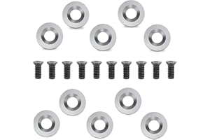 GOTHICBRIDE Płytki tnące dwustronne, zestaw dłut tokarskich, 10 sztuk, 12 mm, okrągłe narzędzia tokarskie z węglika spiekanego do drewna, akcesoria tokarskie, narzędzie do wykańczania (10 sztuk)