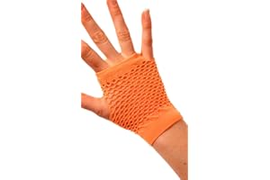 Fiestas Guirca, S.L. Guantes de Rejilla Corto Naranja